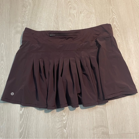 Lululemon Lululemon Circuit Breaker Skirt II Burgundy Maroon Purple size 12 - Picture 4 of 14